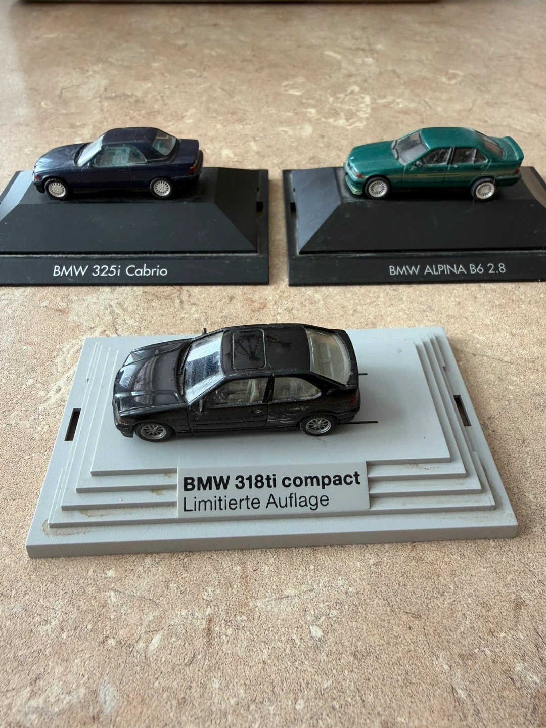 3x BMW Diecast Model Cars