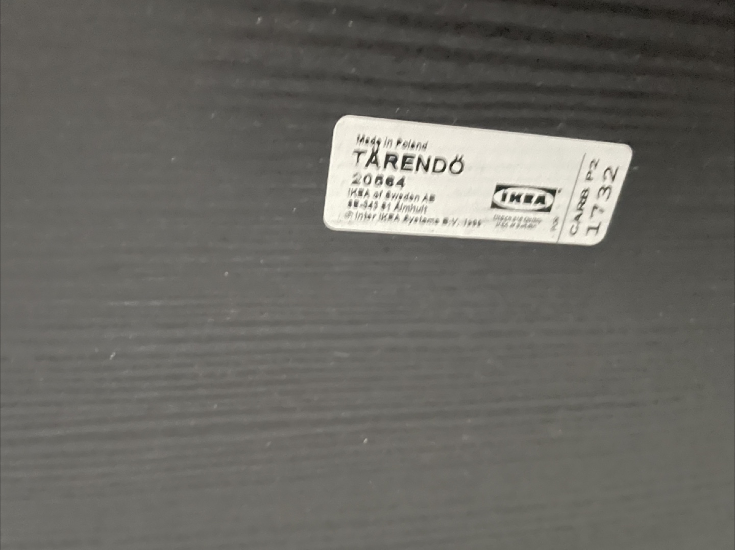 IKEA TÄRENDÖ Black Dining Table - photo 4