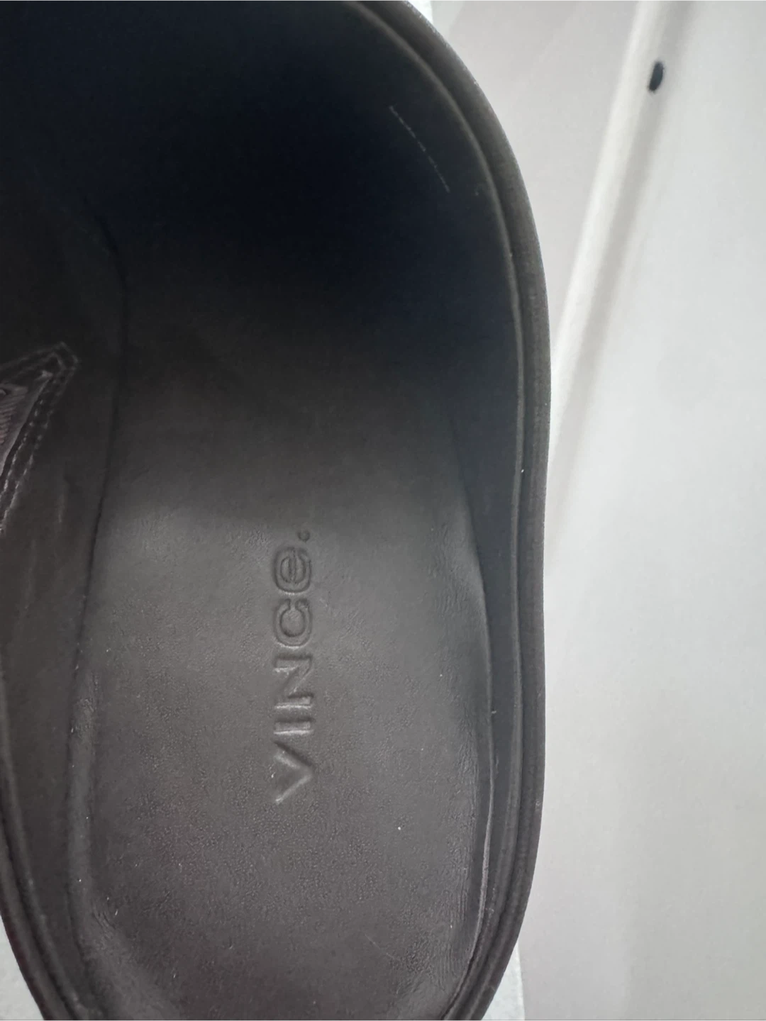 Vince Women's Brown Leather Clogs Heels Size 8 - photo 4