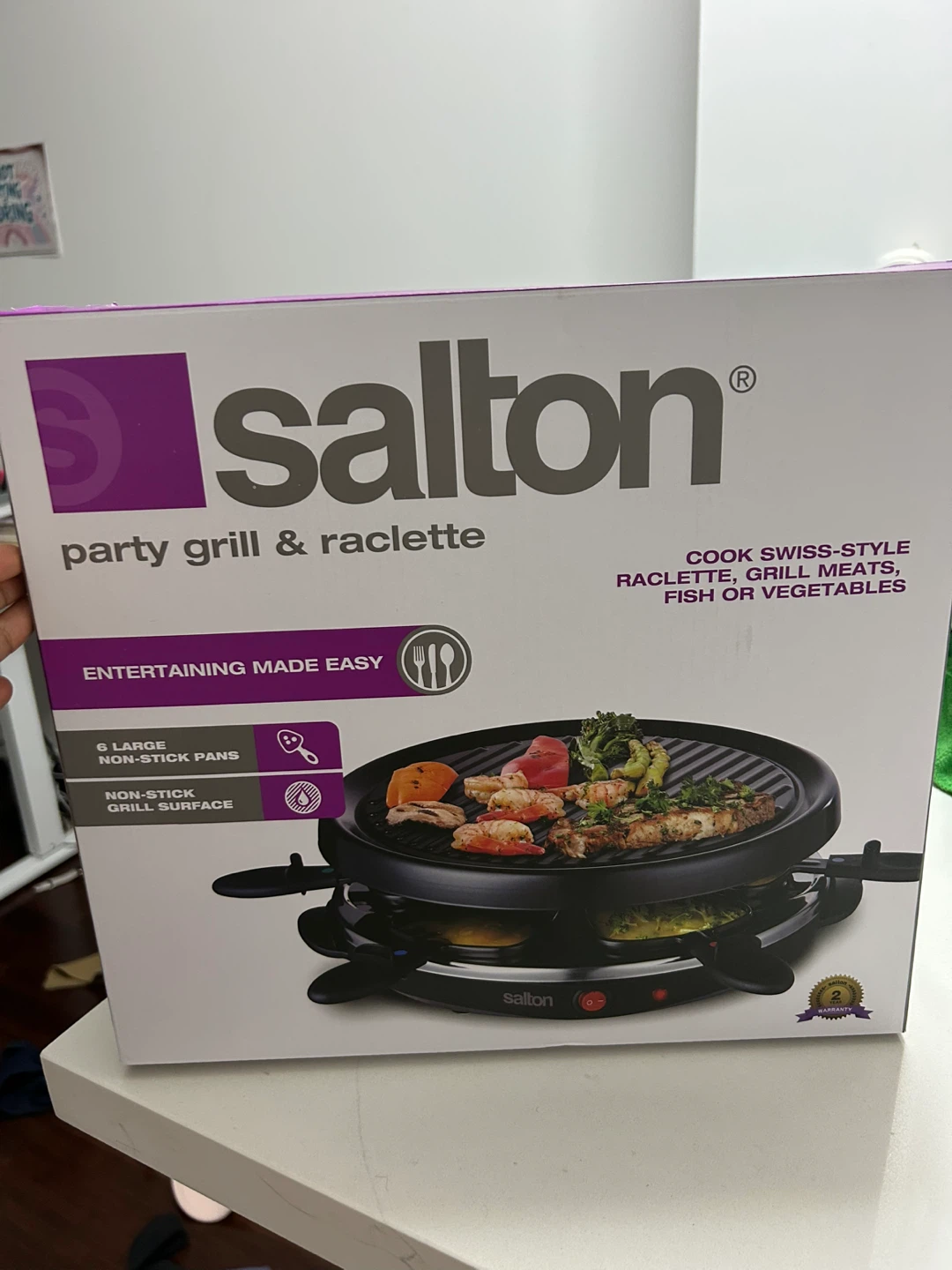 Salton 6-Person Party Grill & Raclette