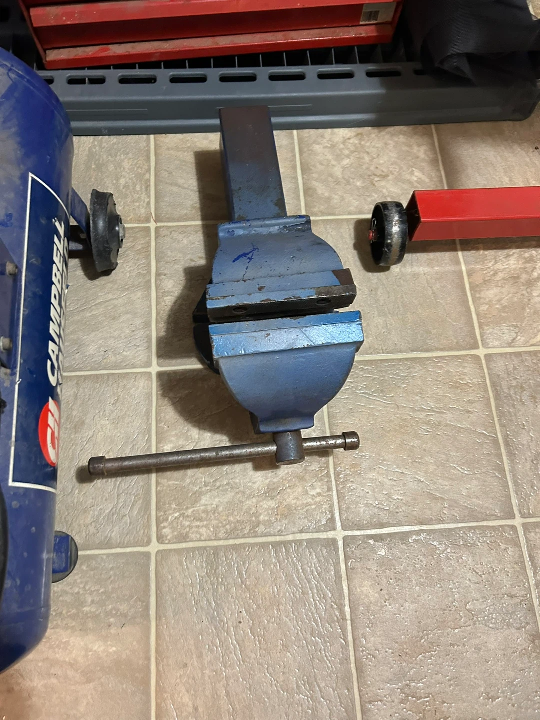 Blue Bench Vise
