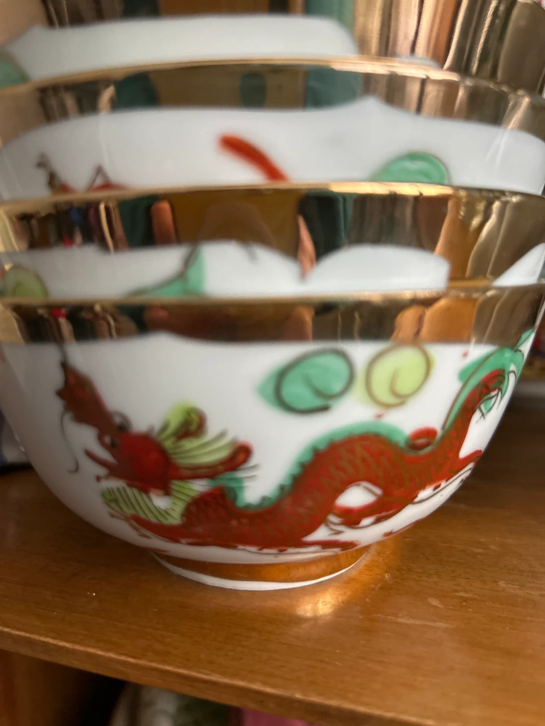Set of five Chinese  Spoons and Bowls - photo 2