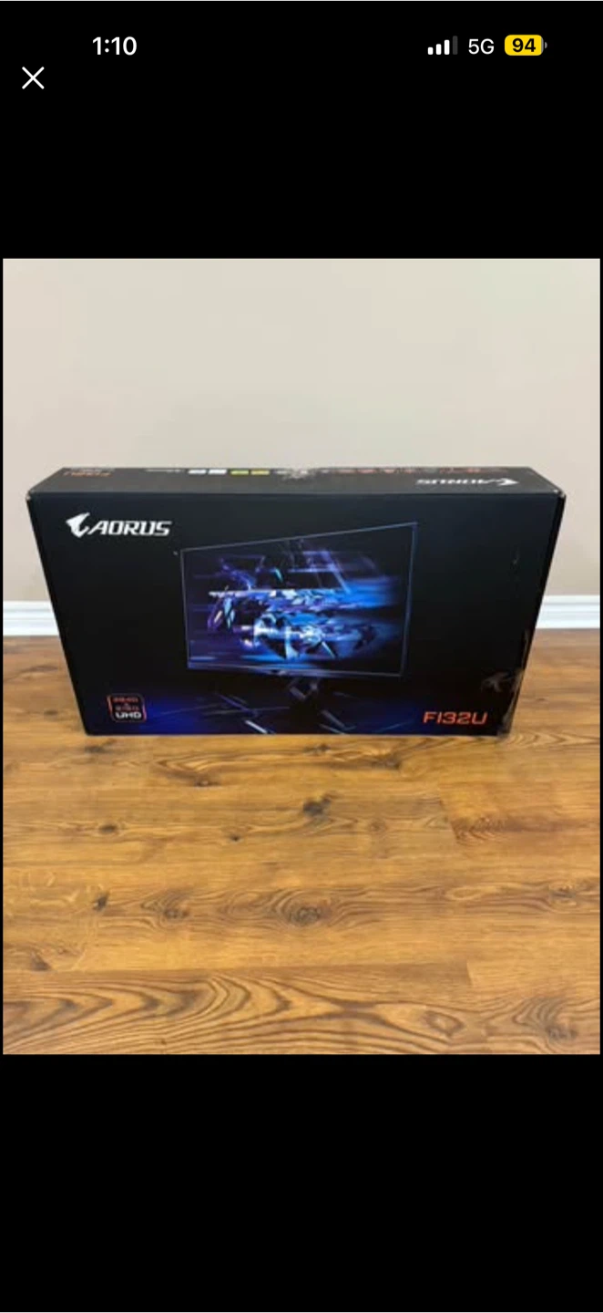 🔥Gigabyte Aorus FI32U 32” 4K Gaming Monitor – Open Box