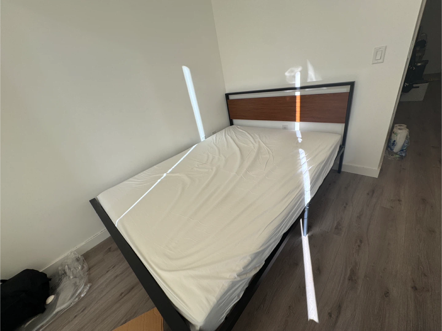 Queen Bed Frame + Mattress