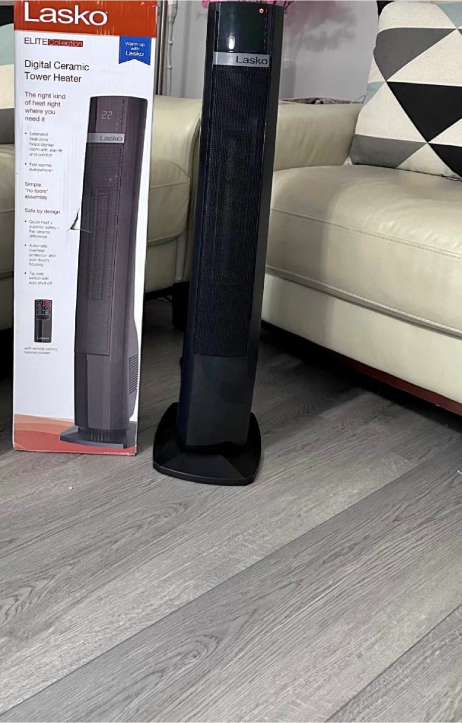 Lasko Elite Collection Digital Ceramic Tower Heater