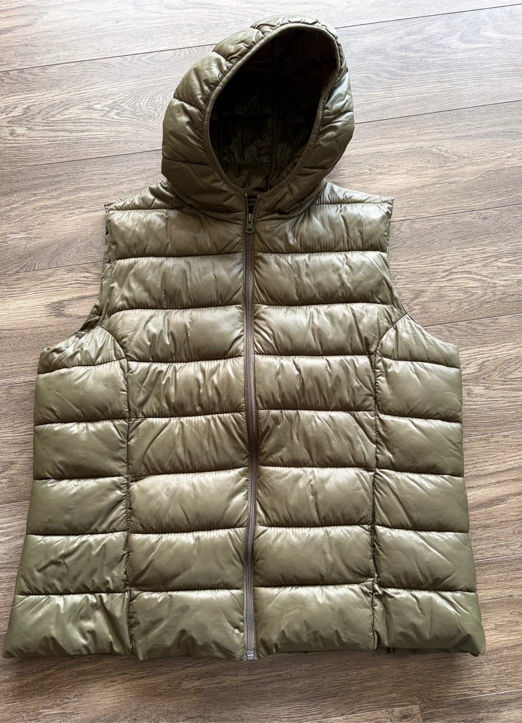 George. Puffer Vest XL/TG -dark olive green