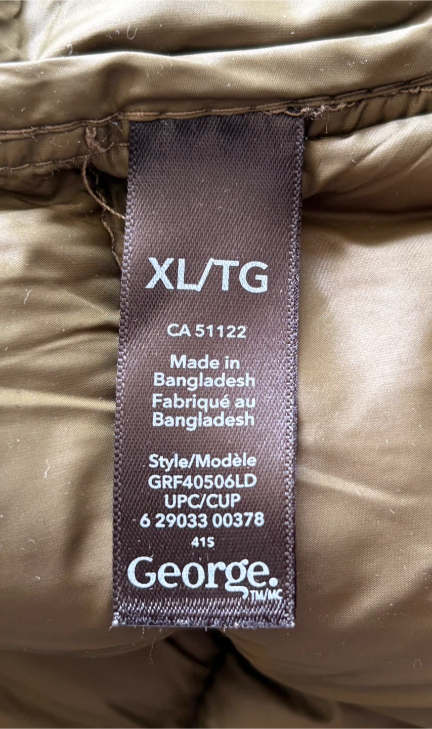 George. Puffer Vest XL/TG -dark olive green - photo 4