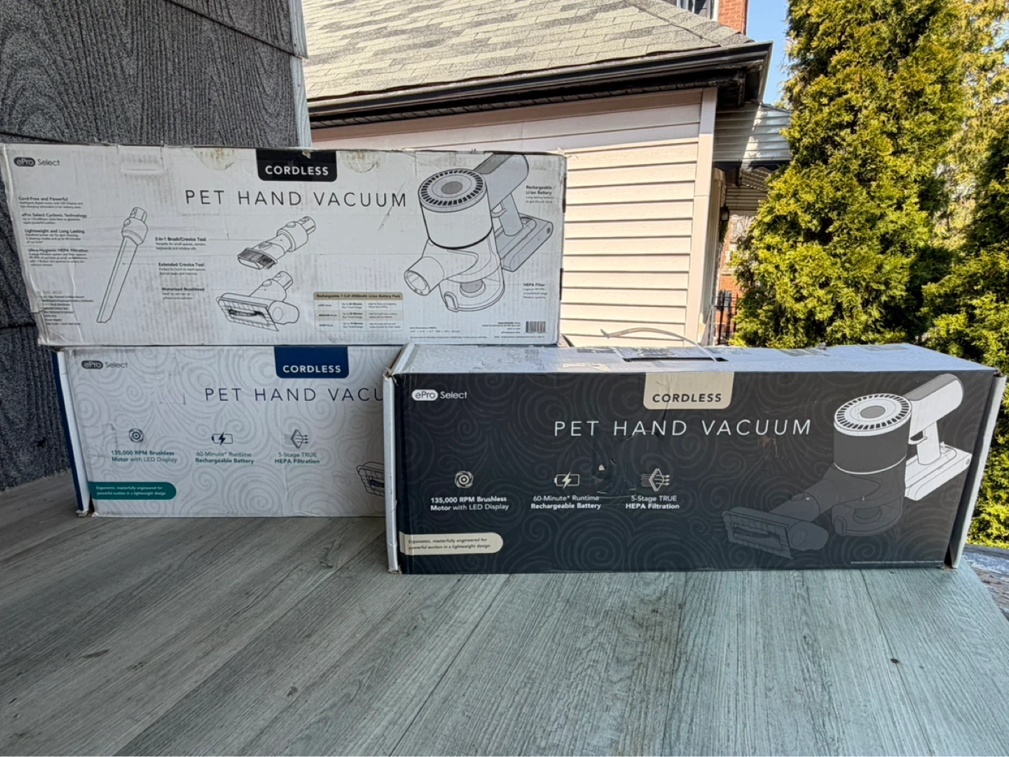 80$ each Pro Select Cordless Pet Hand Vacuum - New in Box
