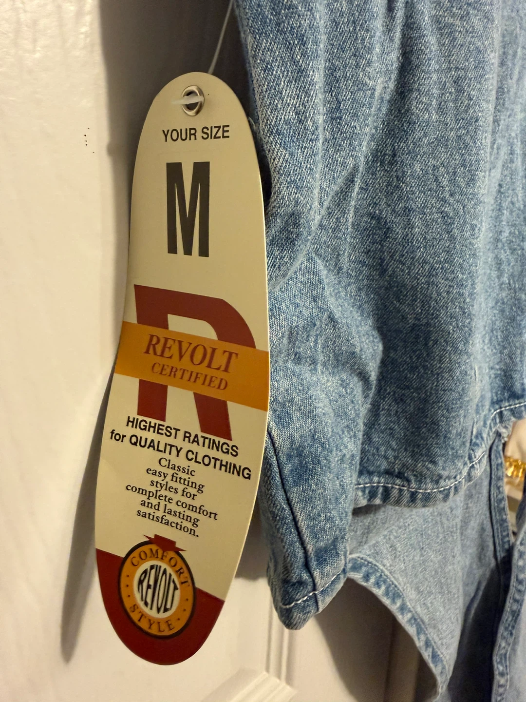 Revolt Certified Denim Vest - Size M - photo 3