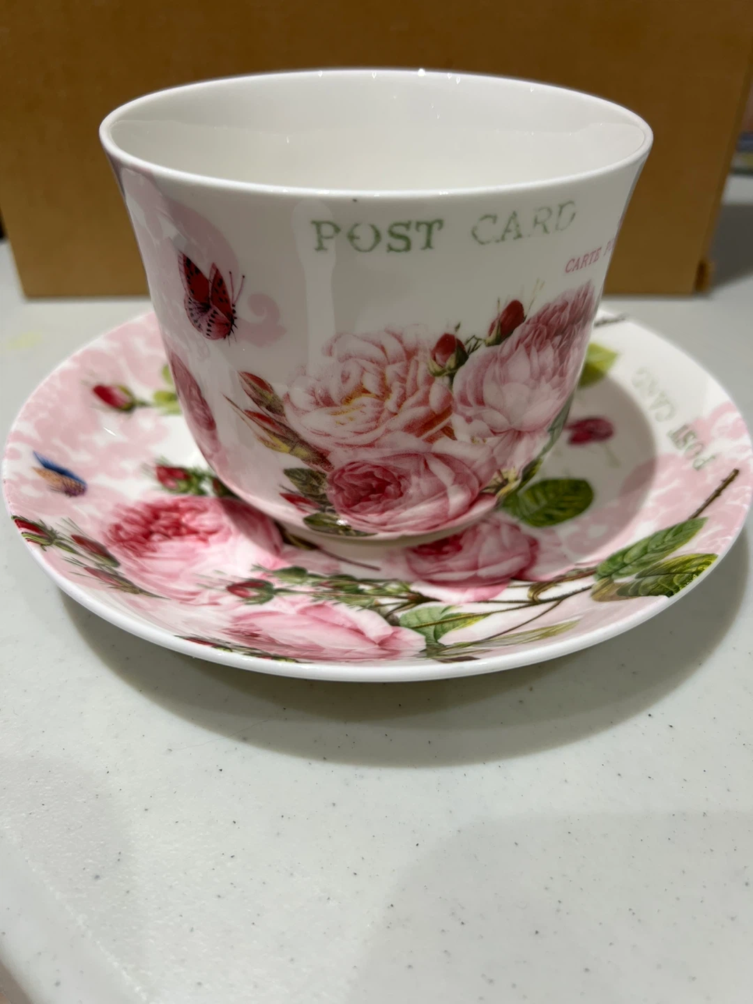 Easy Life Fine Bone China Tea Cup and Saucer Set