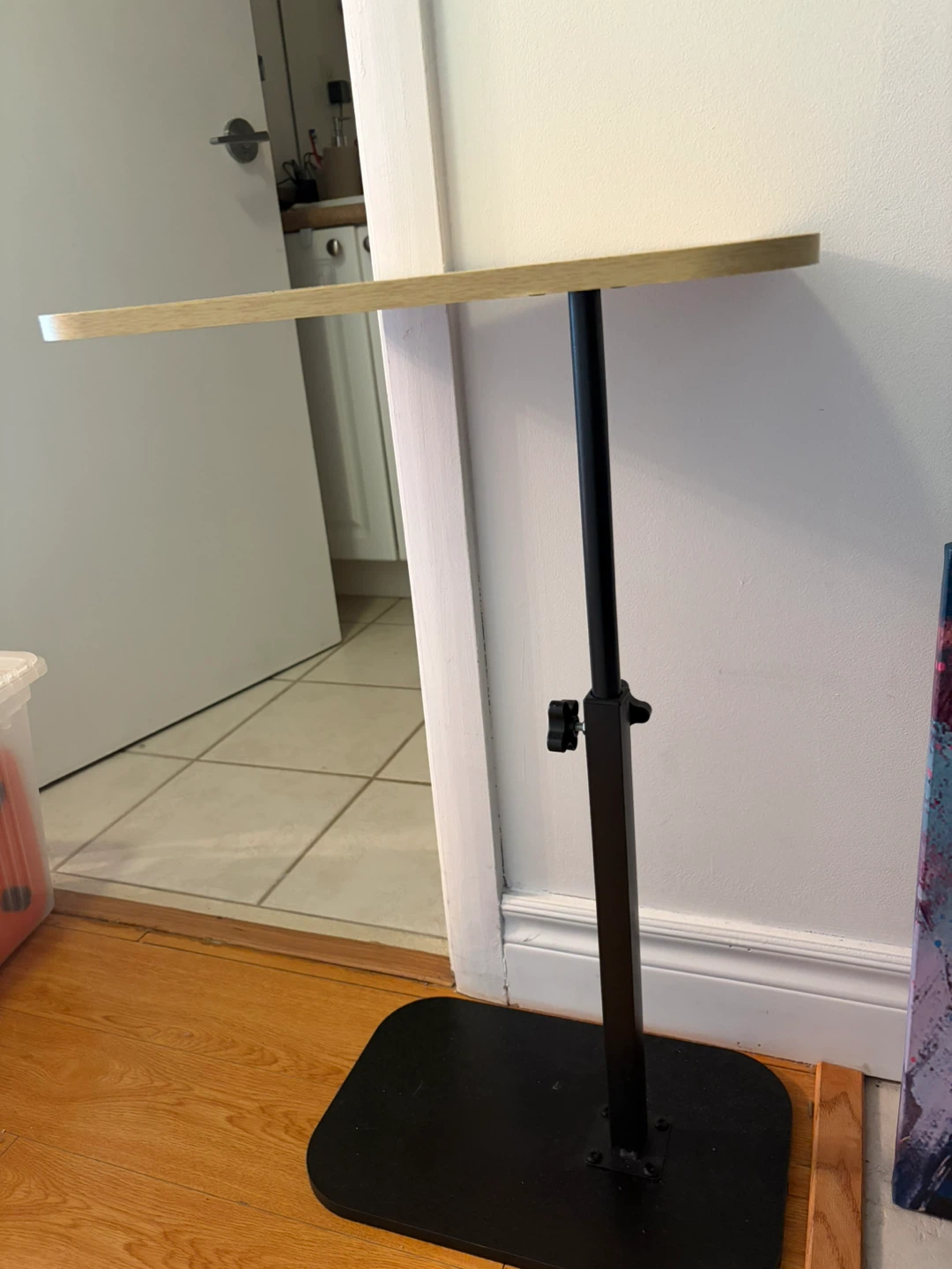 Adjustable Height Side Table