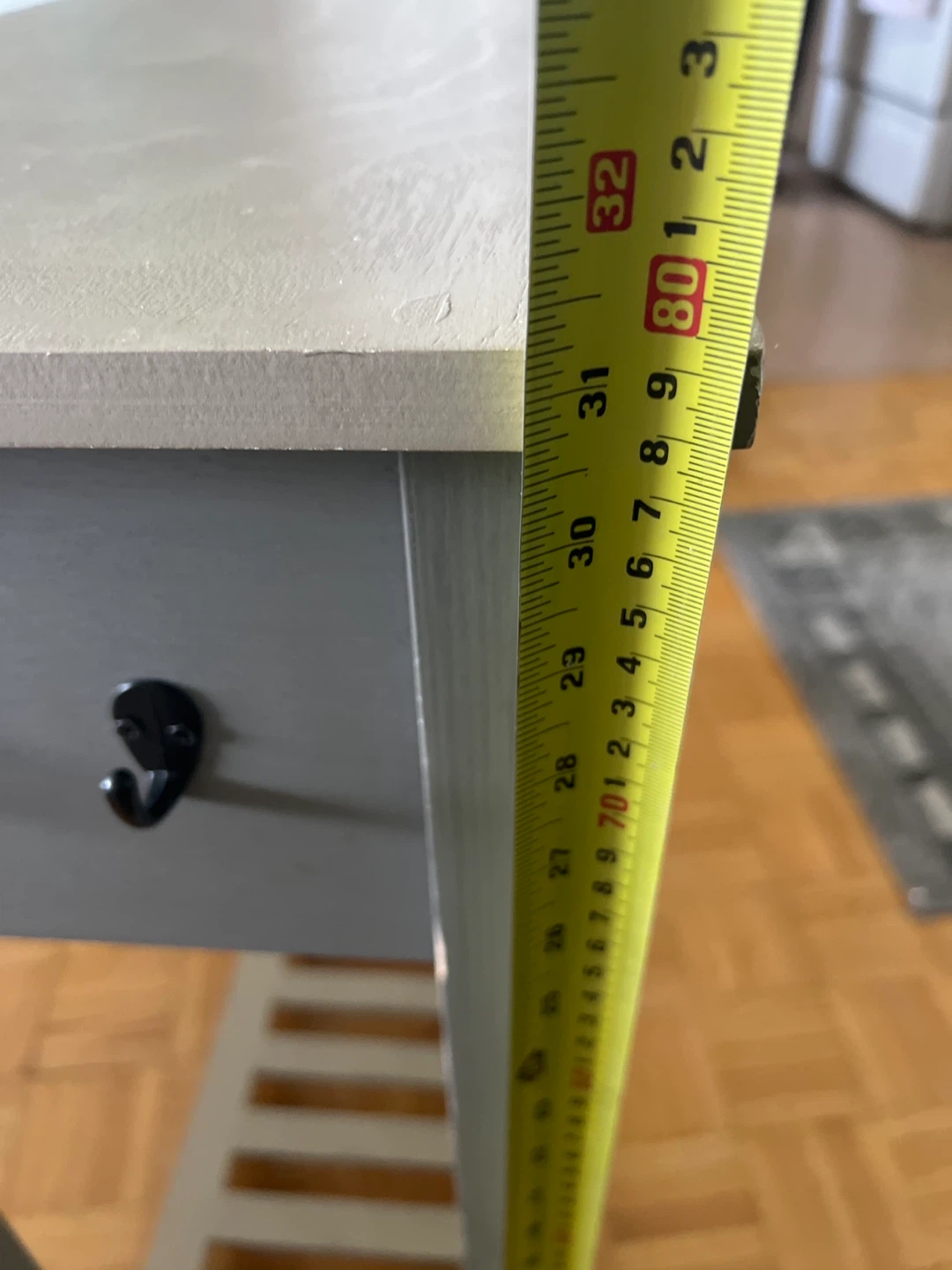 Grey Console Table with Drawers and Shelf - photo 4