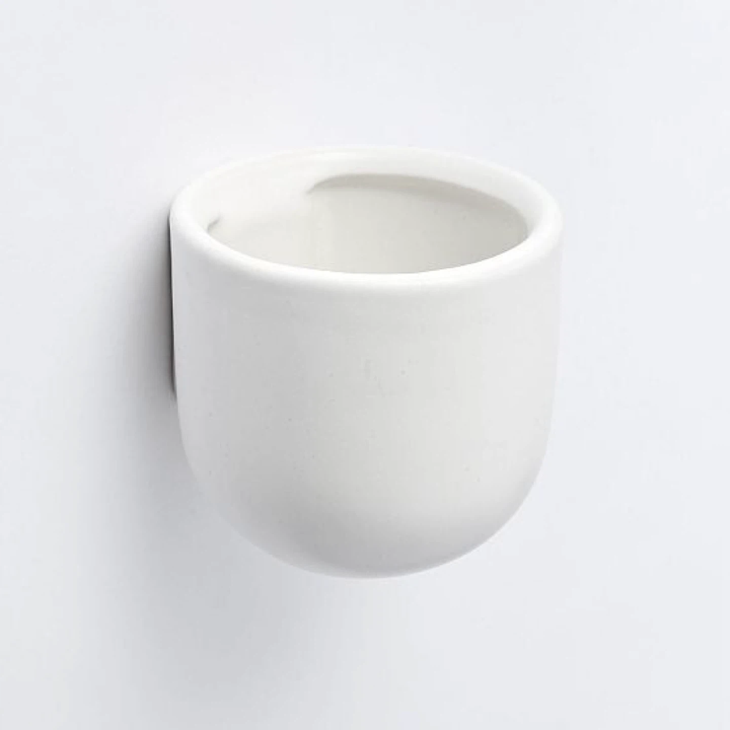 White Ceramic Wall Mounted planter