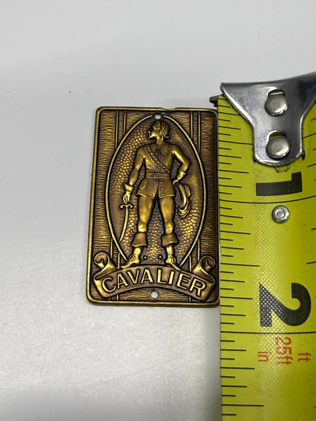 Vintage Cavalier Brass Emblem Tag - photo 5