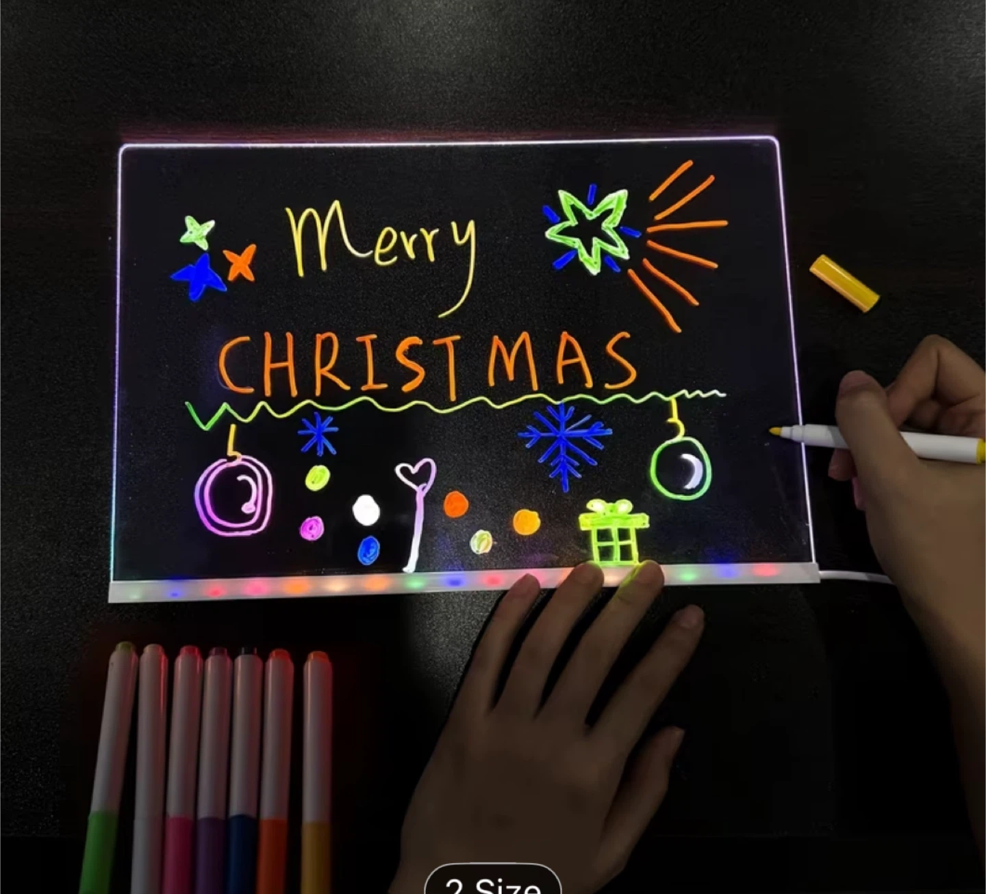 Light-Up Drawing Board with Markers - photo 2