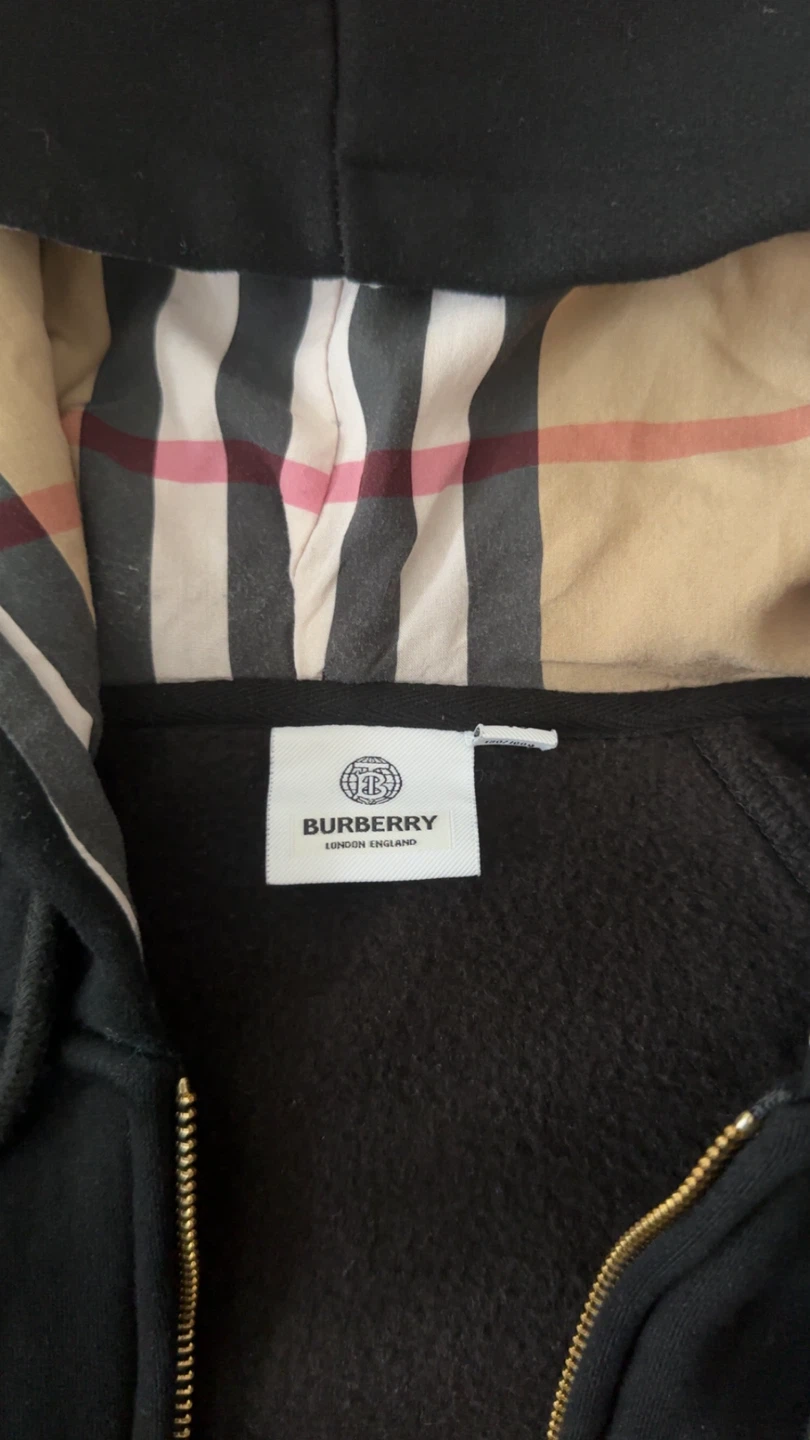 Burberry London England Black Zip-Up Hoodie - photo 2