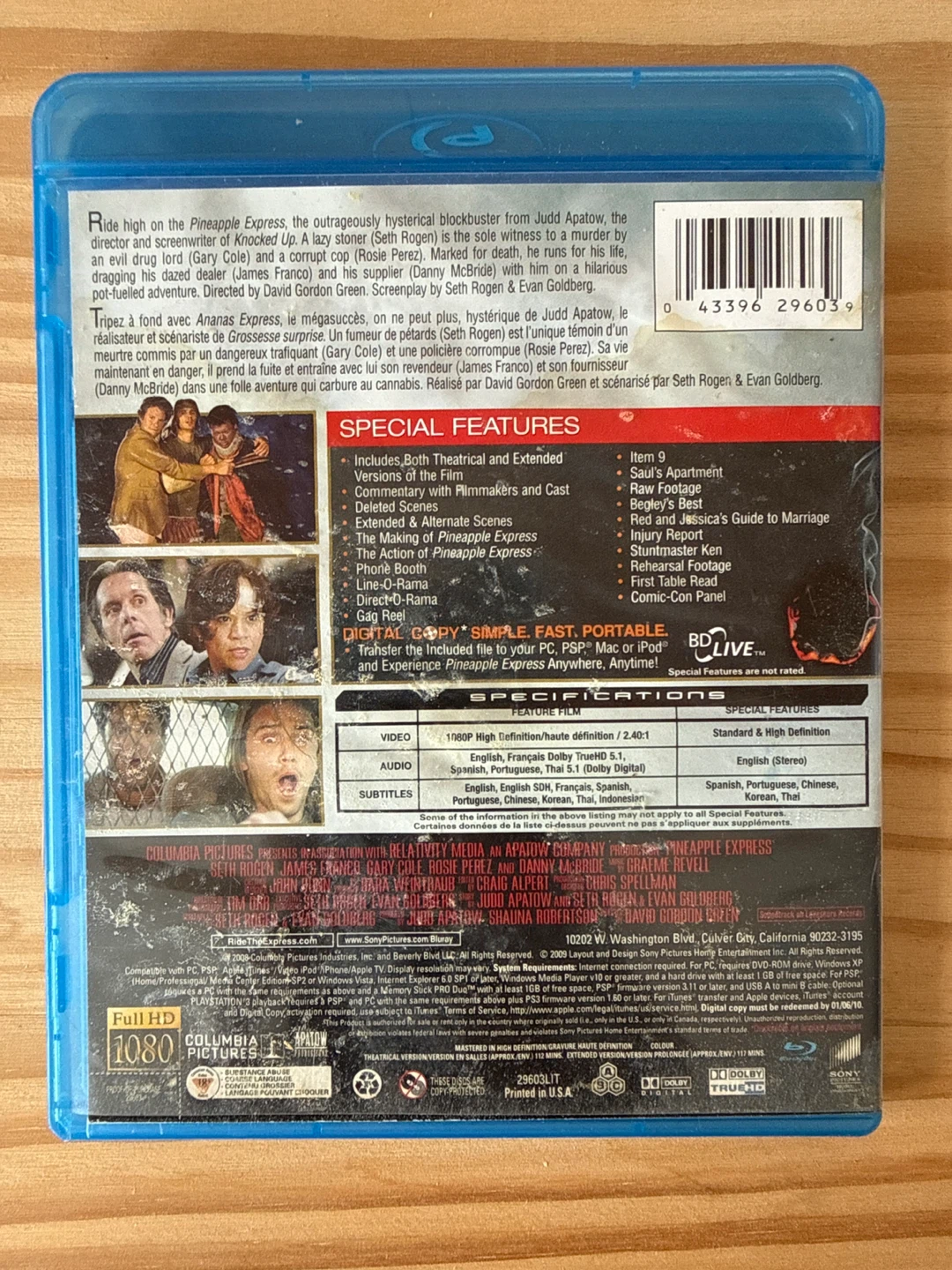 🥕Pineapple Express Unrated Special Edition Blu-ray+Digital Copy - photo 2