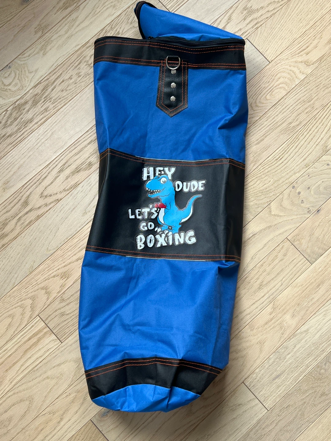 Blue Dinosaur Punching Bag