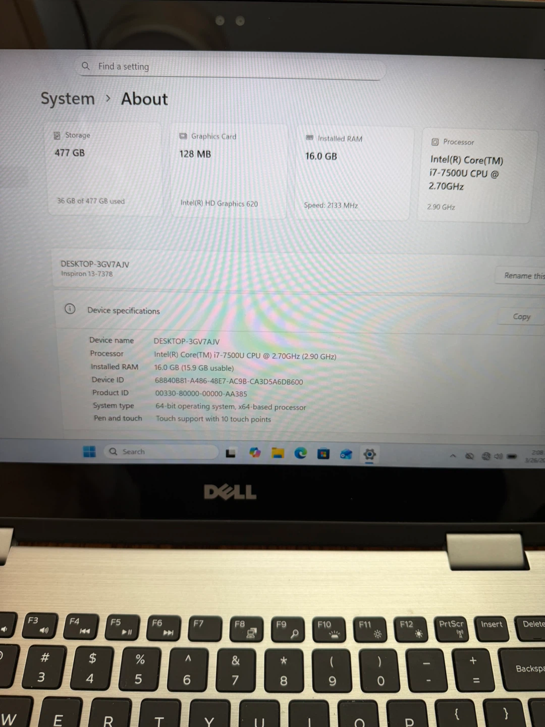 Dell Inspiron 13 Touchscreen Laptop - photo 2