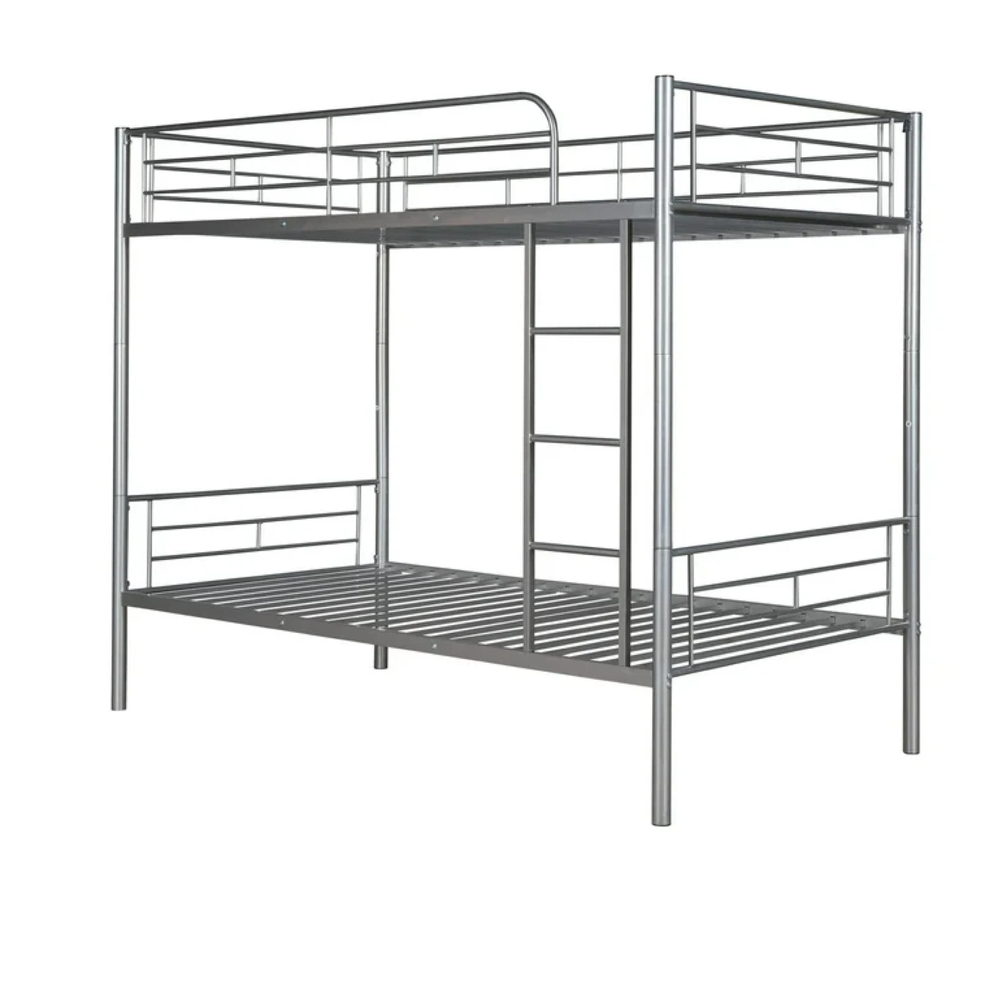 Silver Metal Bunk Bed Frame