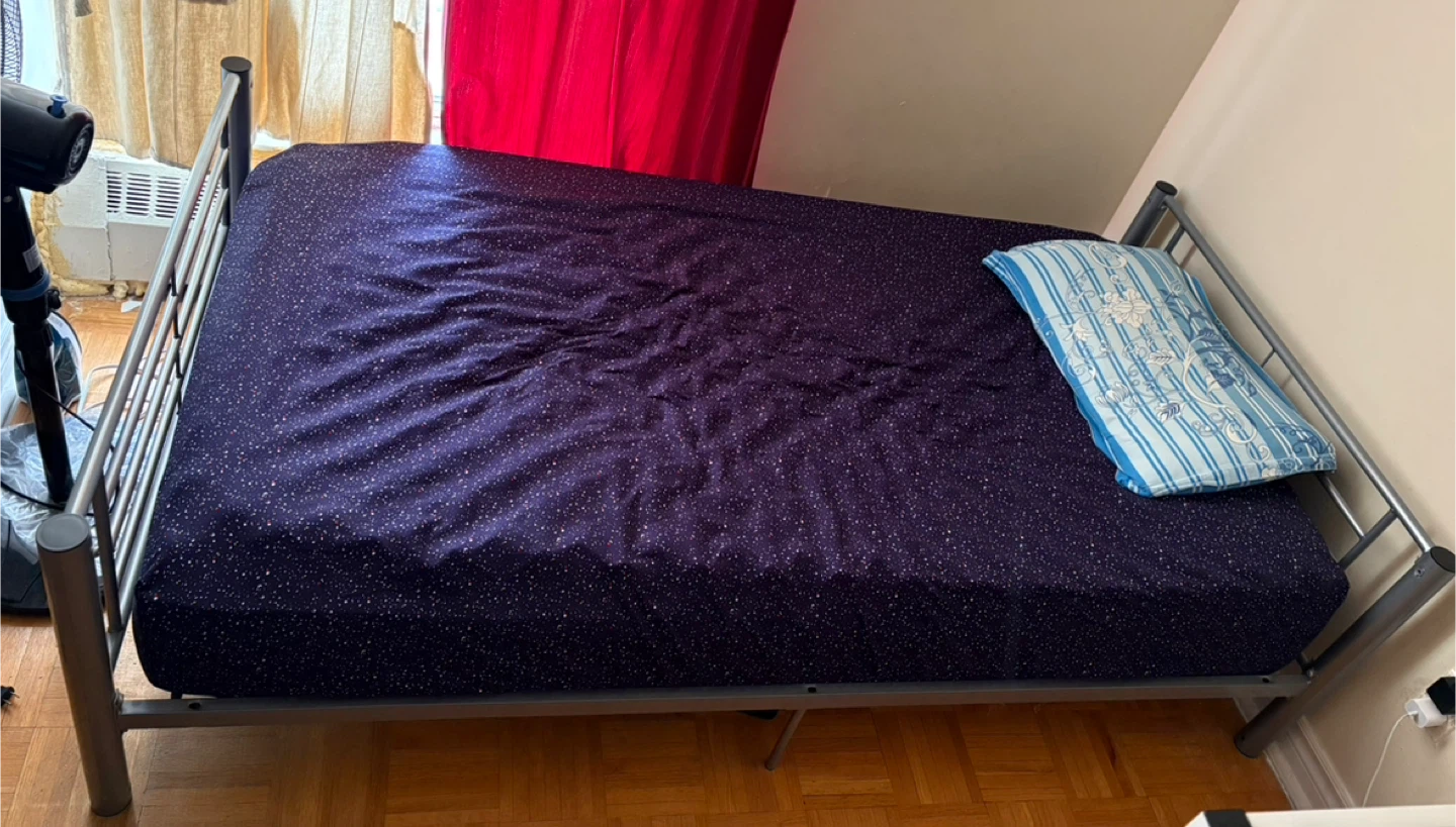 Silver Metal Bunk Bed Frame - photo 3
