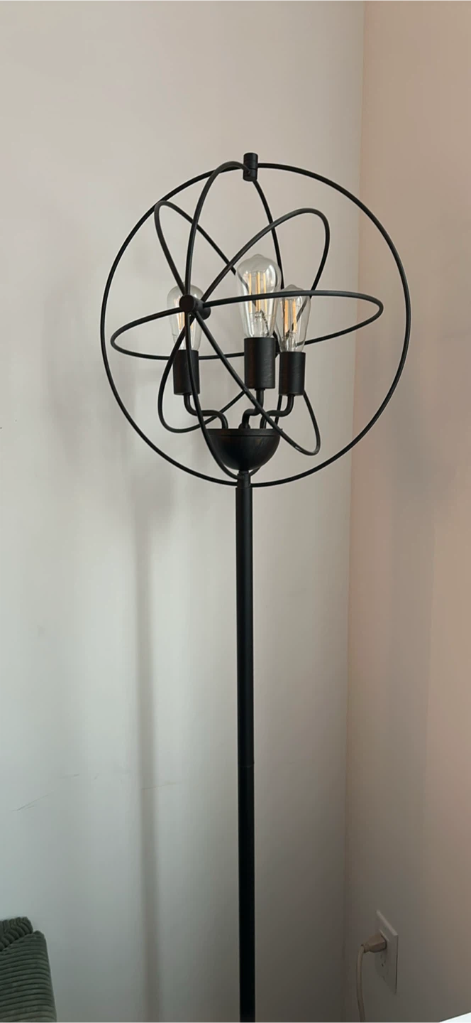 Industrial Orb Lamp with 3 Bulbs 🥕