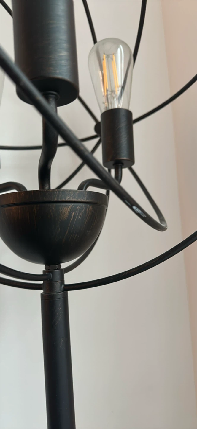 Industrial Orb Lamp with 3 Bulbs 🥕 - photo 5