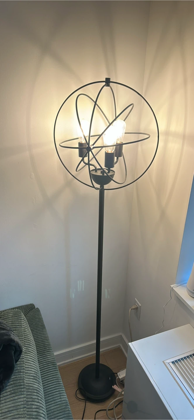 Industrial Orb Lamp with 3 Bulbs 🥕 - photo 2