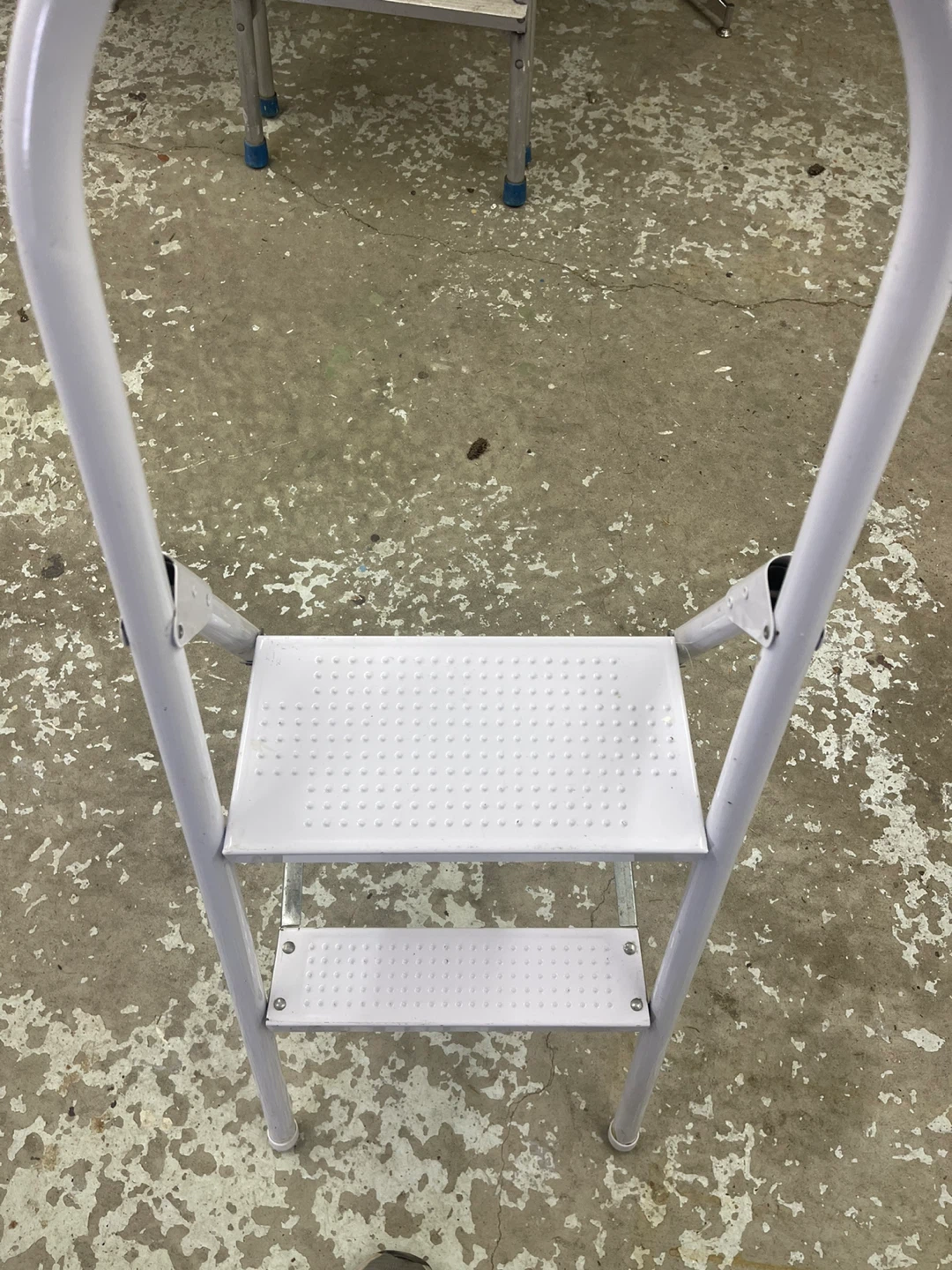 White 2-Step Folding Step Stool Ladder - photo 3