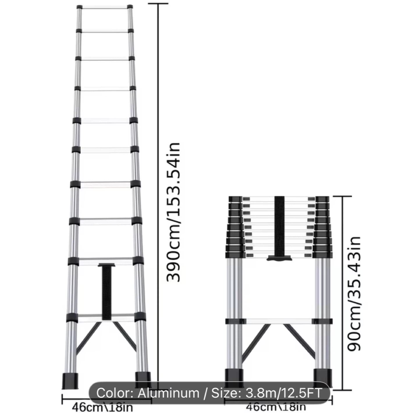 Brand NEW - Heavy Duty Telescoping Ladder 13-ft - photo 2