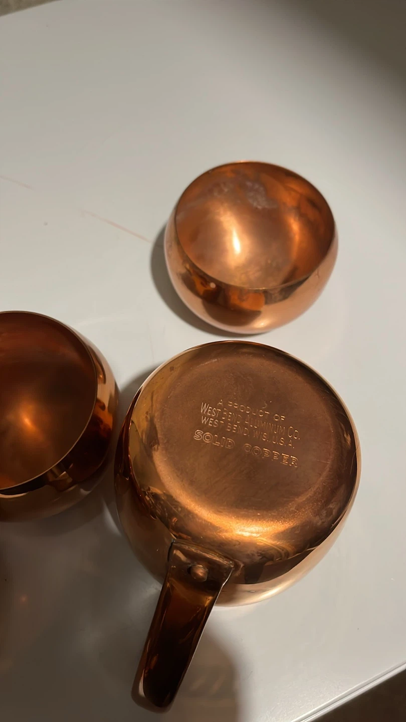 Copper Measuring Cups Set Moscow mule cups - photo 2