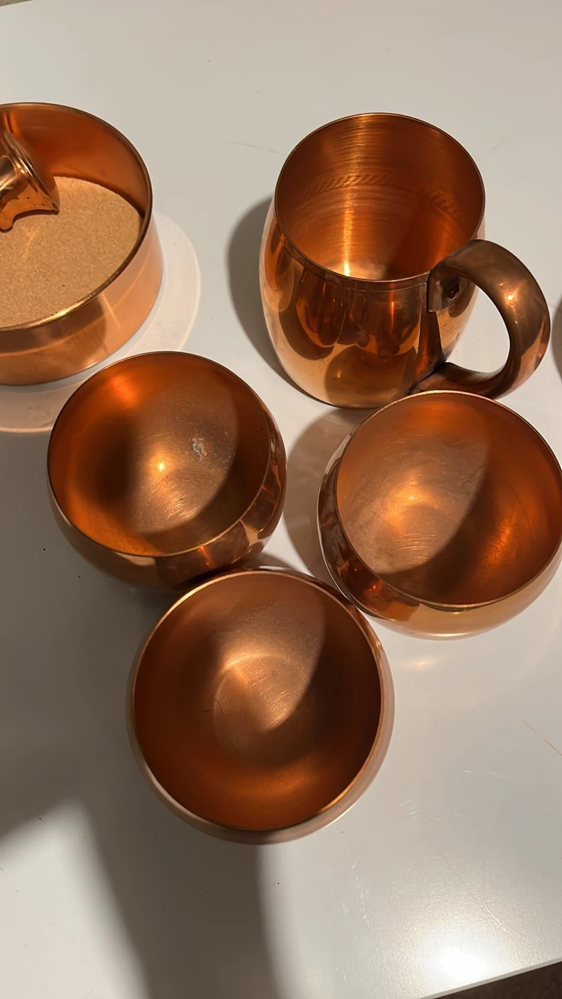 Copper Measuring Cups Set Moscow mule cups