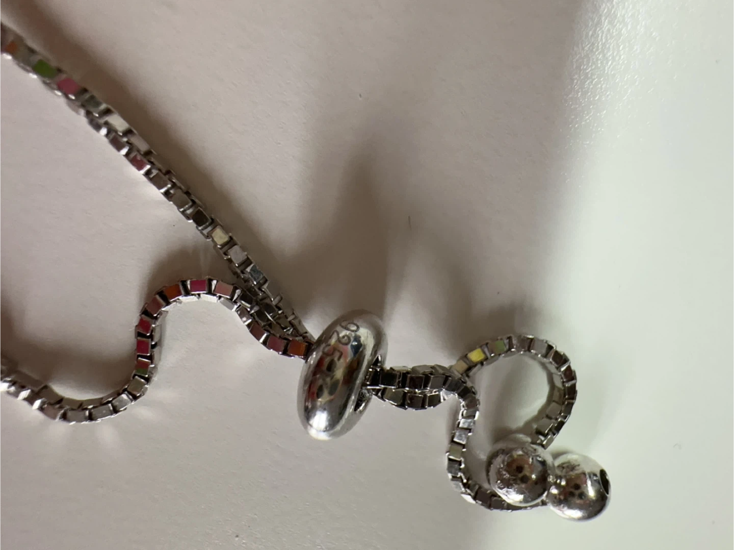 925 Silver Adjustable Evil Eye Tennis Bracelet with Blue - photo 3