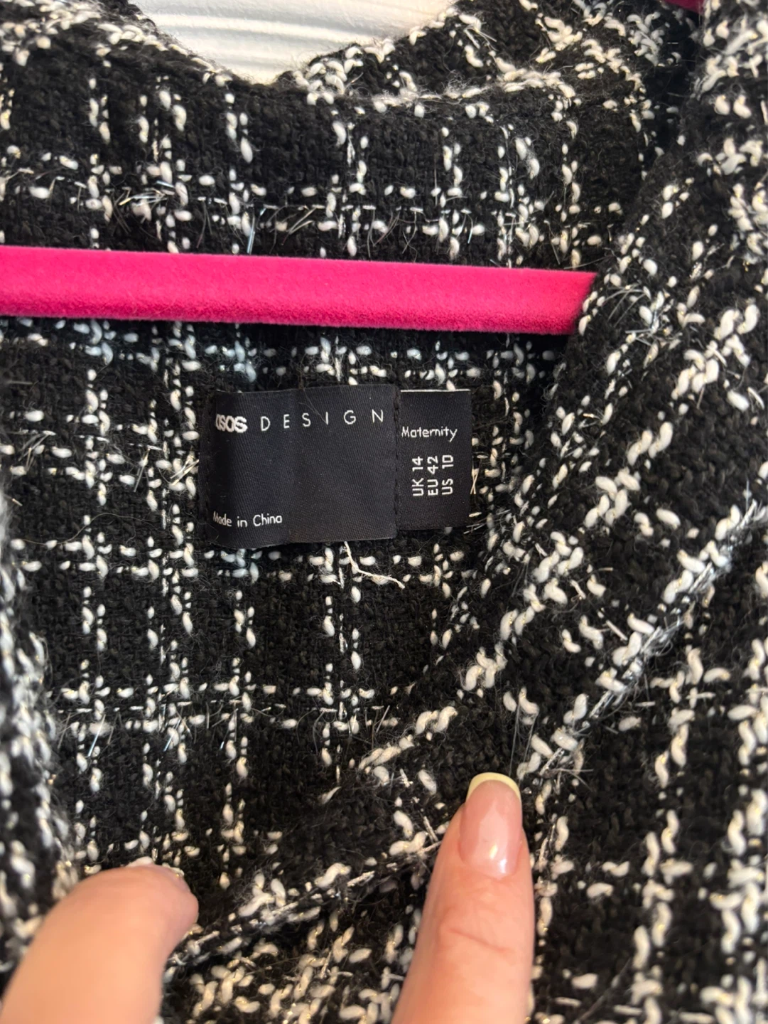 ASOS DESIGN Maternity Tweed Dress - photo 2