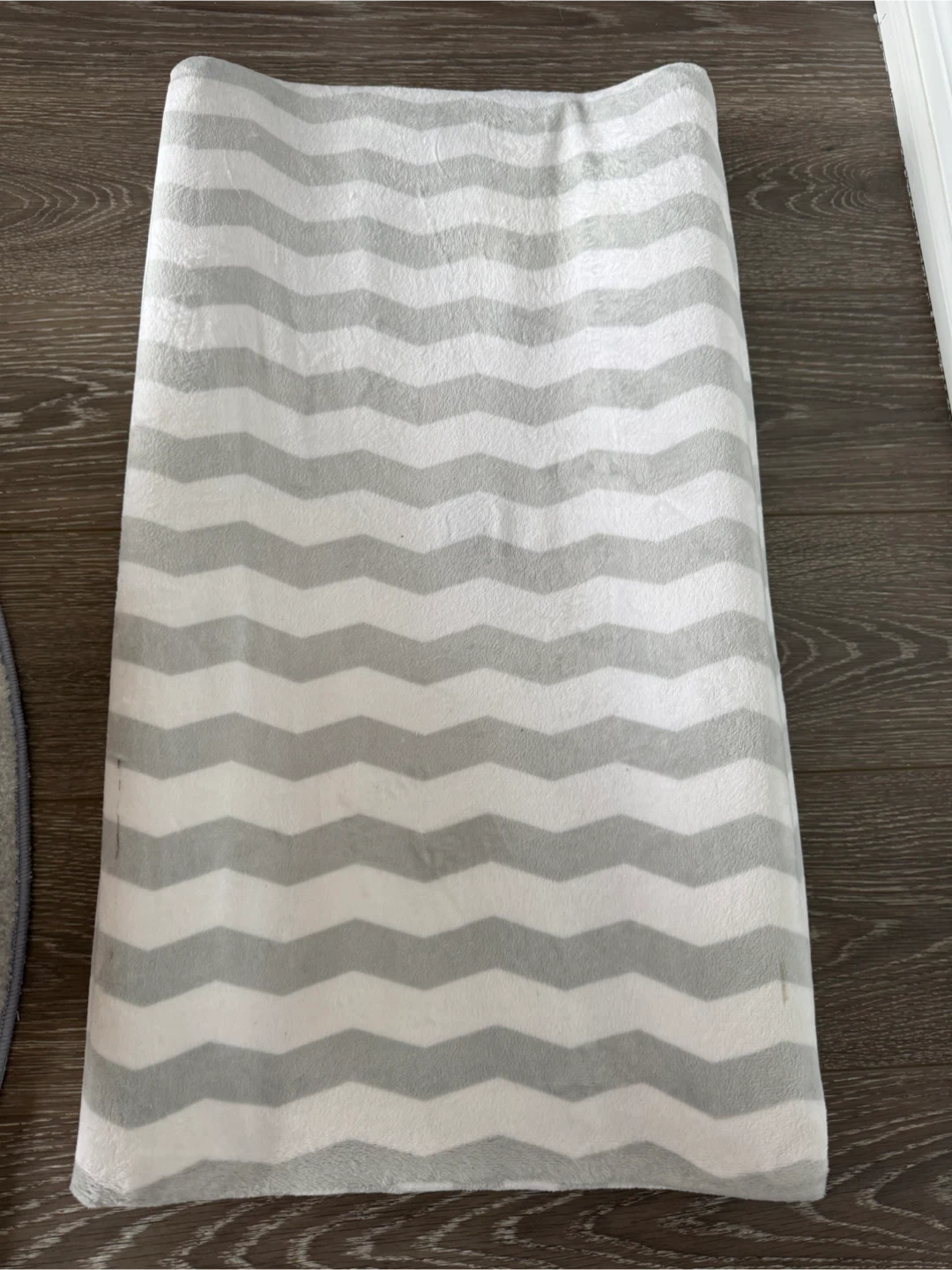 Chevron Fleece Changing Pad with cover