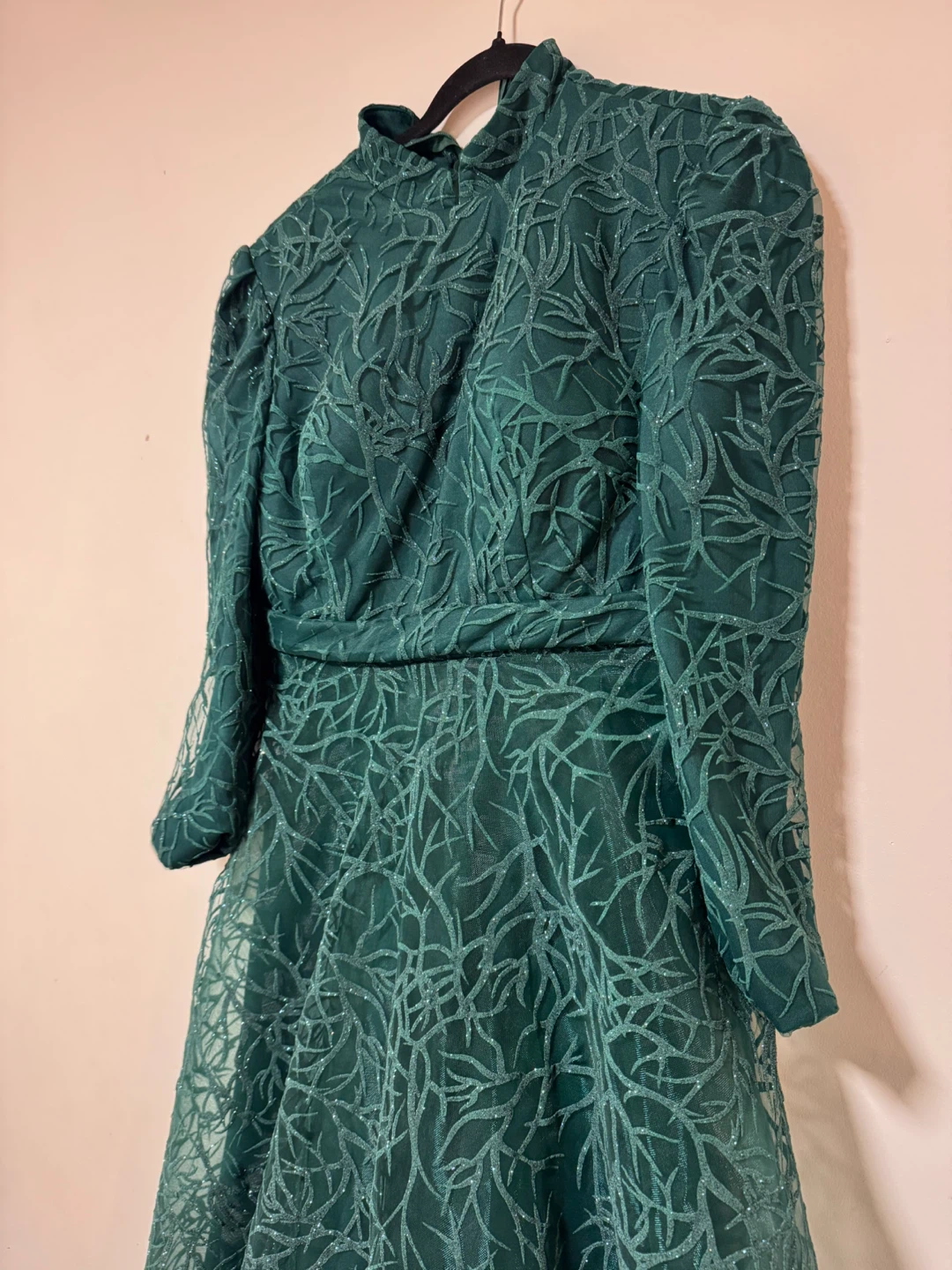 Emerald Green Burnout Dress - photo 4