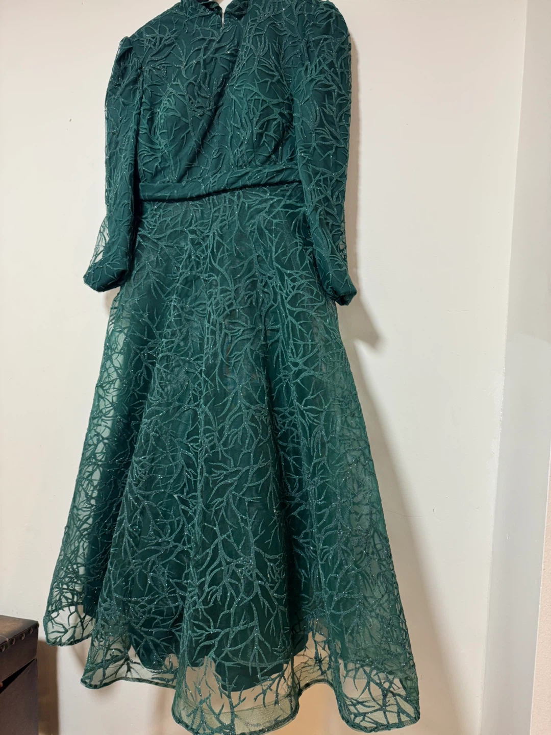 Emerald Green Burnout Dress - photo 2
