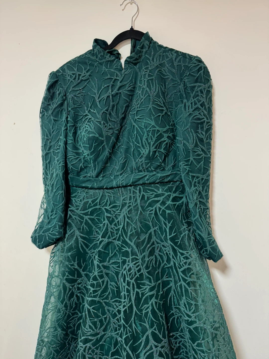 Emerald Green Burnout Dress