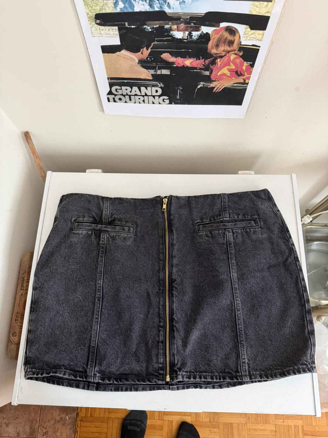 Old Navy Mid-rise Black Denim Mini Skirt Plus Size 18 - photo 2