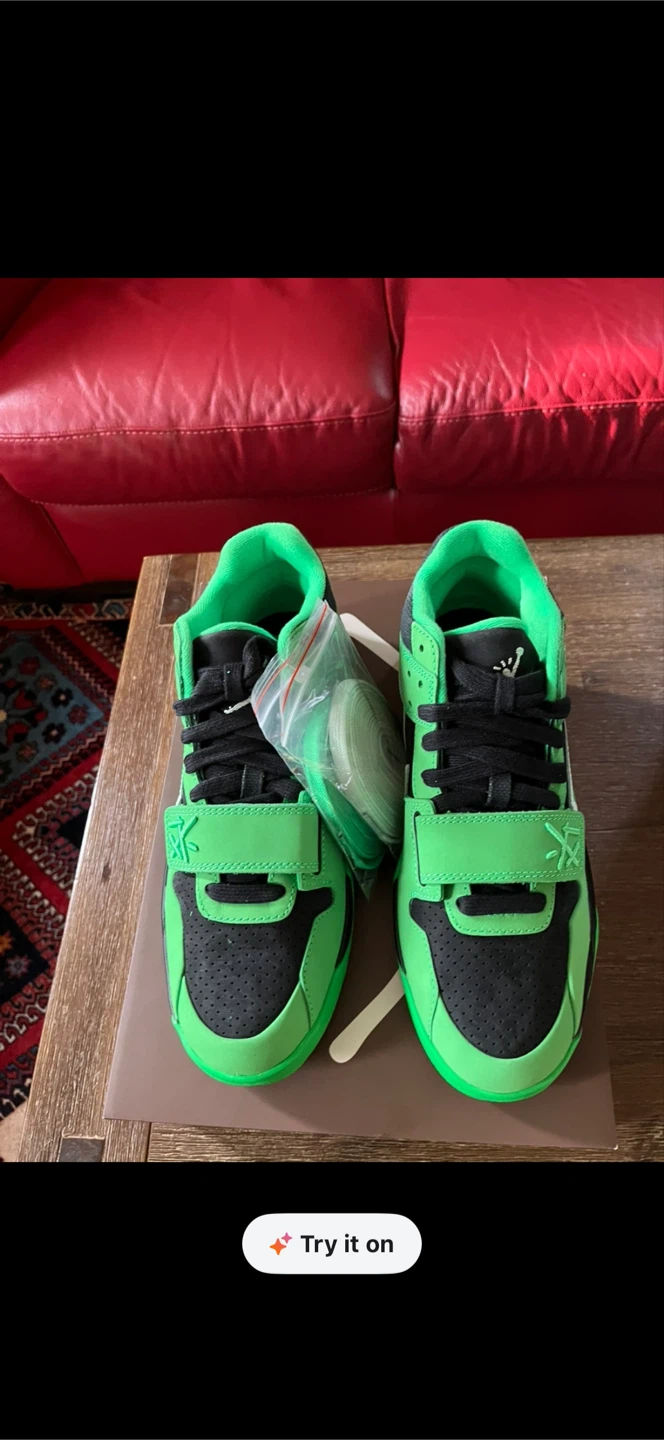 Travis Scott x Nike Air Trainer 1 SP "Cactus Jack" Green - photo 2