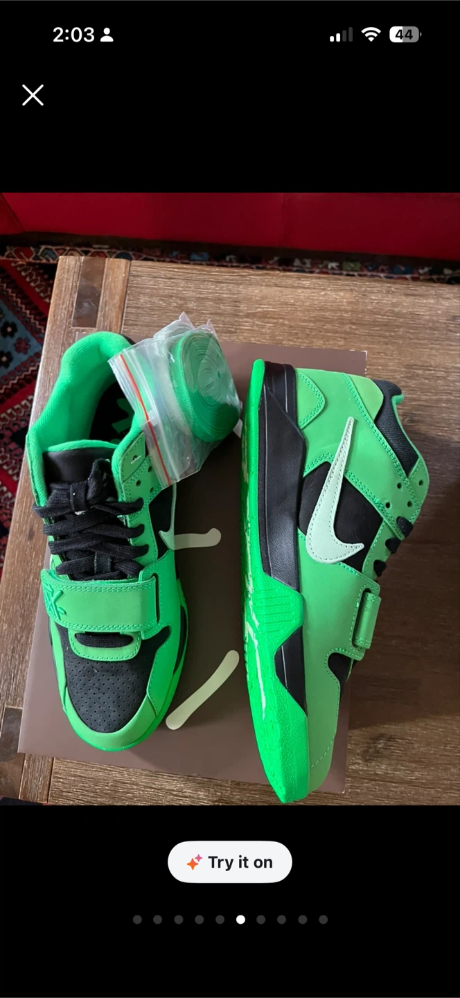 Travis Scott x Nike Air Trainer 1 SP "Cactus Jack" Green - photo 3