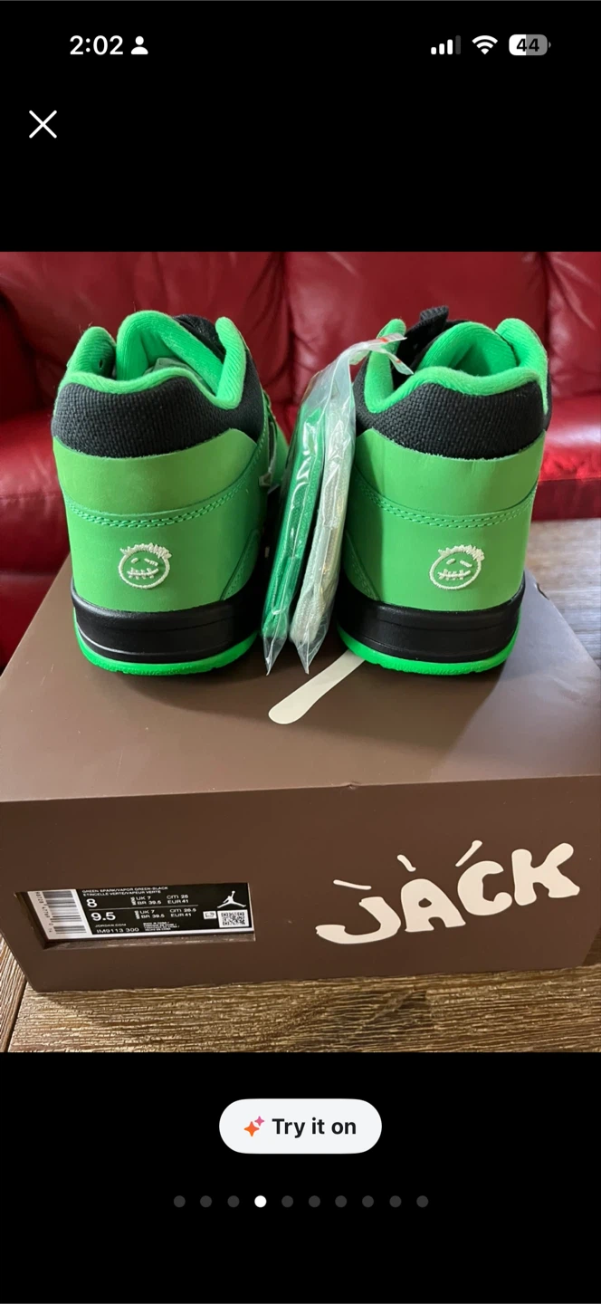Travis Scott x Nike Air Trainer 1 SP "Cactus Jack" Green - photo 5