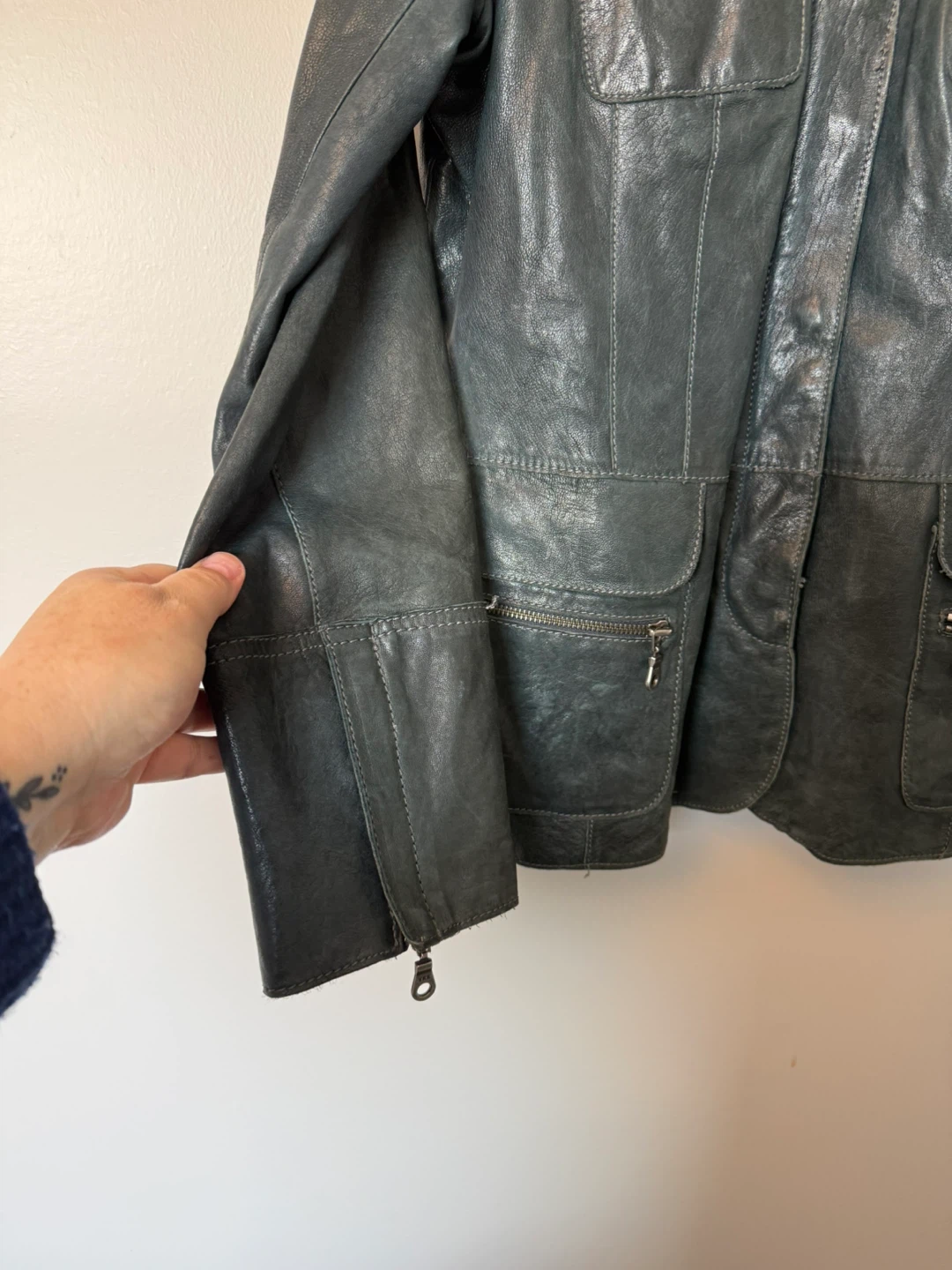 Vintage Y2K Danier Genuine Leather Utility Jacket – Women’s L - photo 3