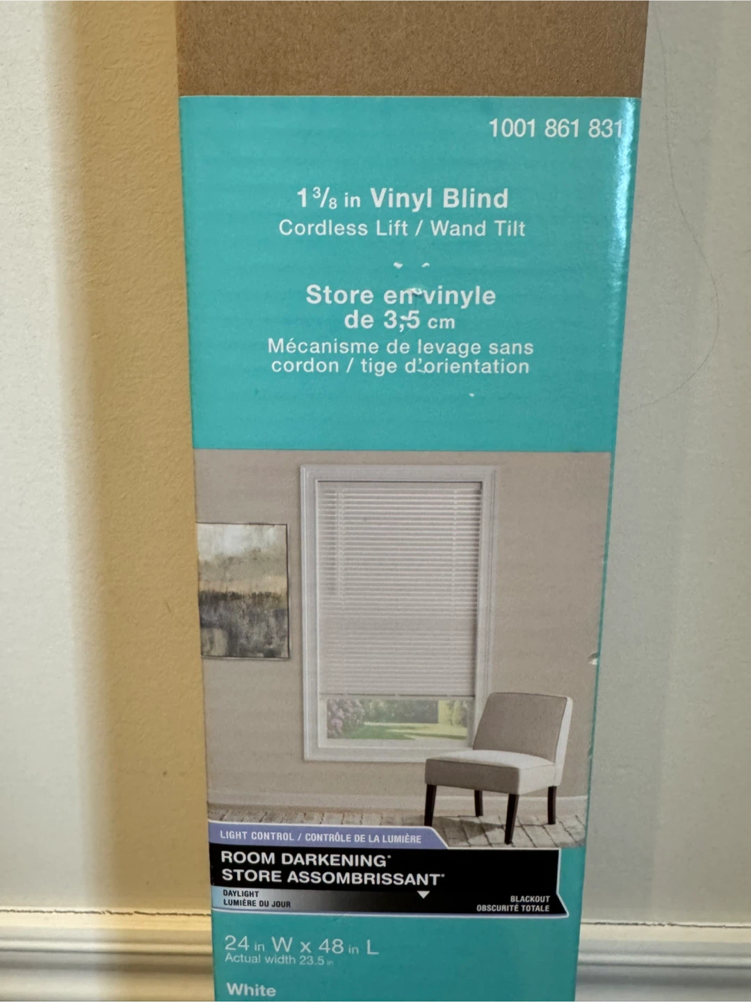 White Vinyl blinds