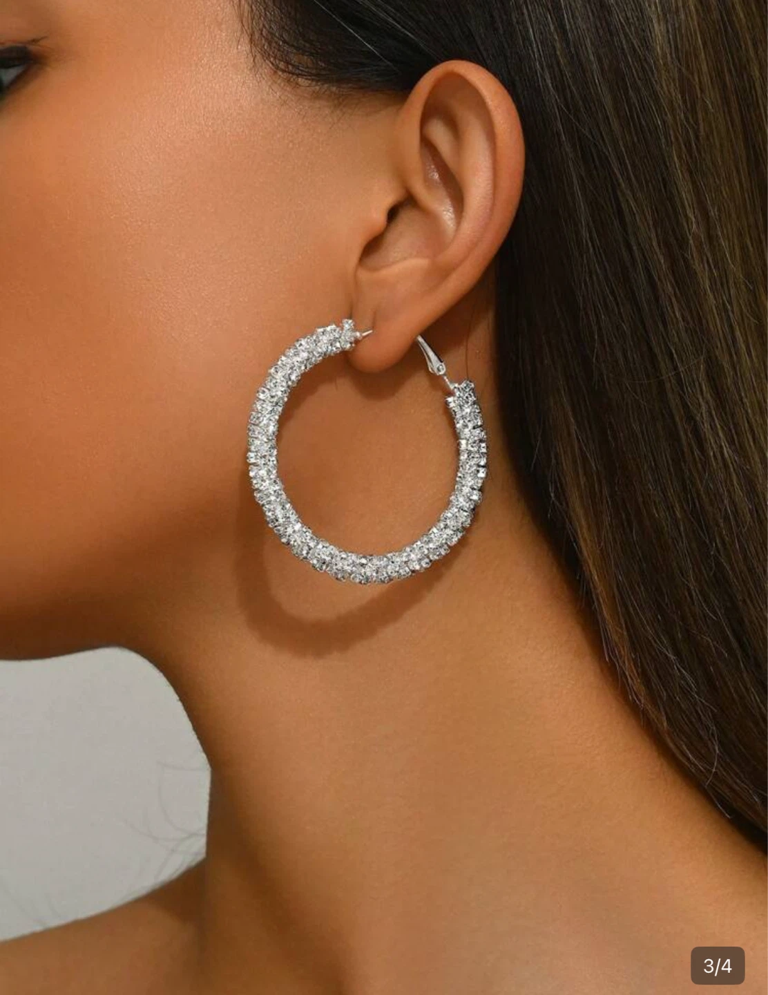 Sparkly Hoop Earrings