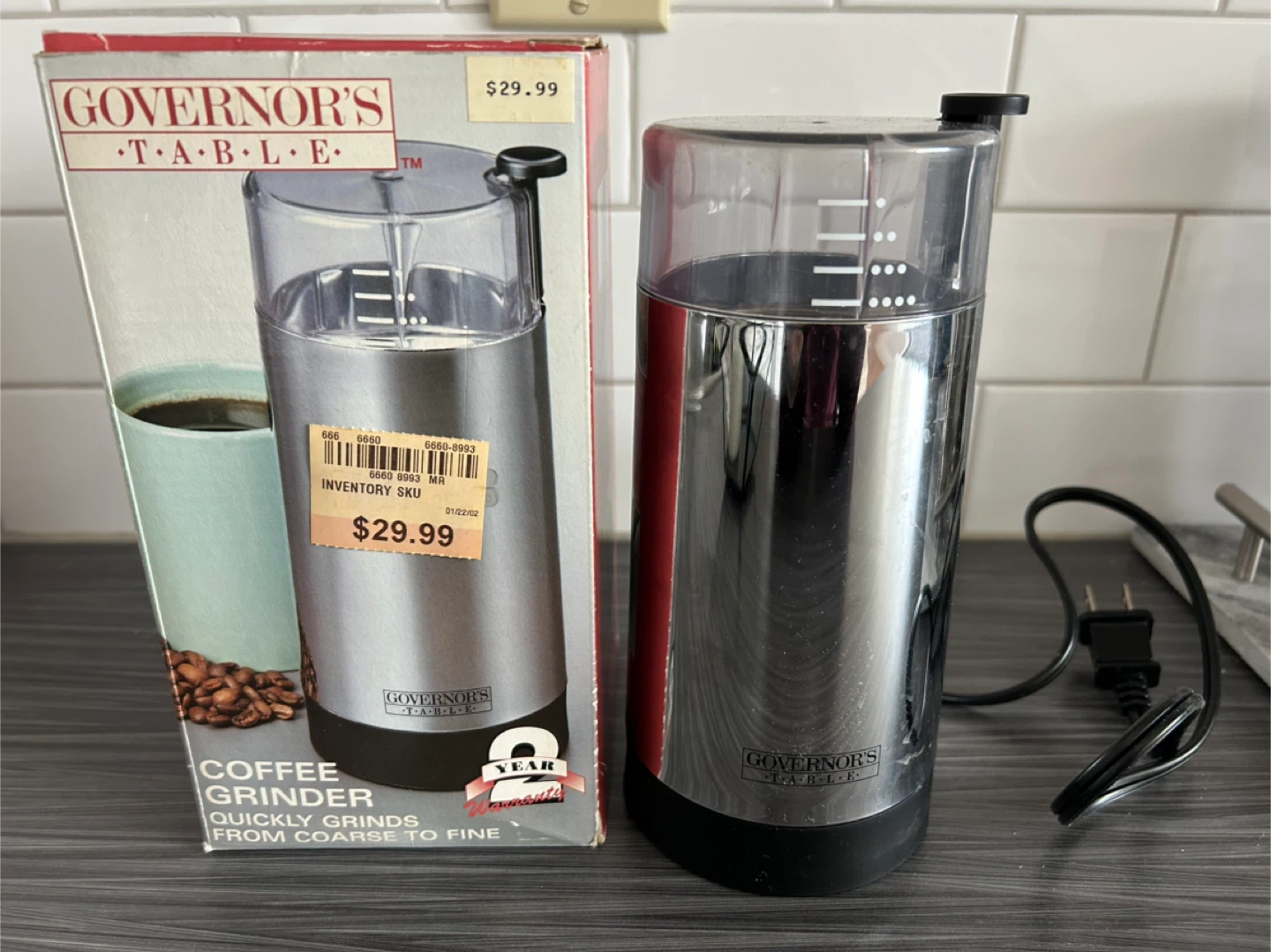 🥕  Coffee Grinder - Stainless Steel