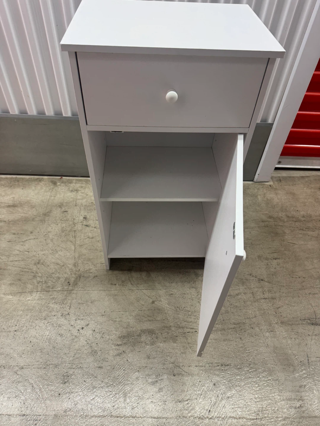 White Storage Cabinet - photo 3