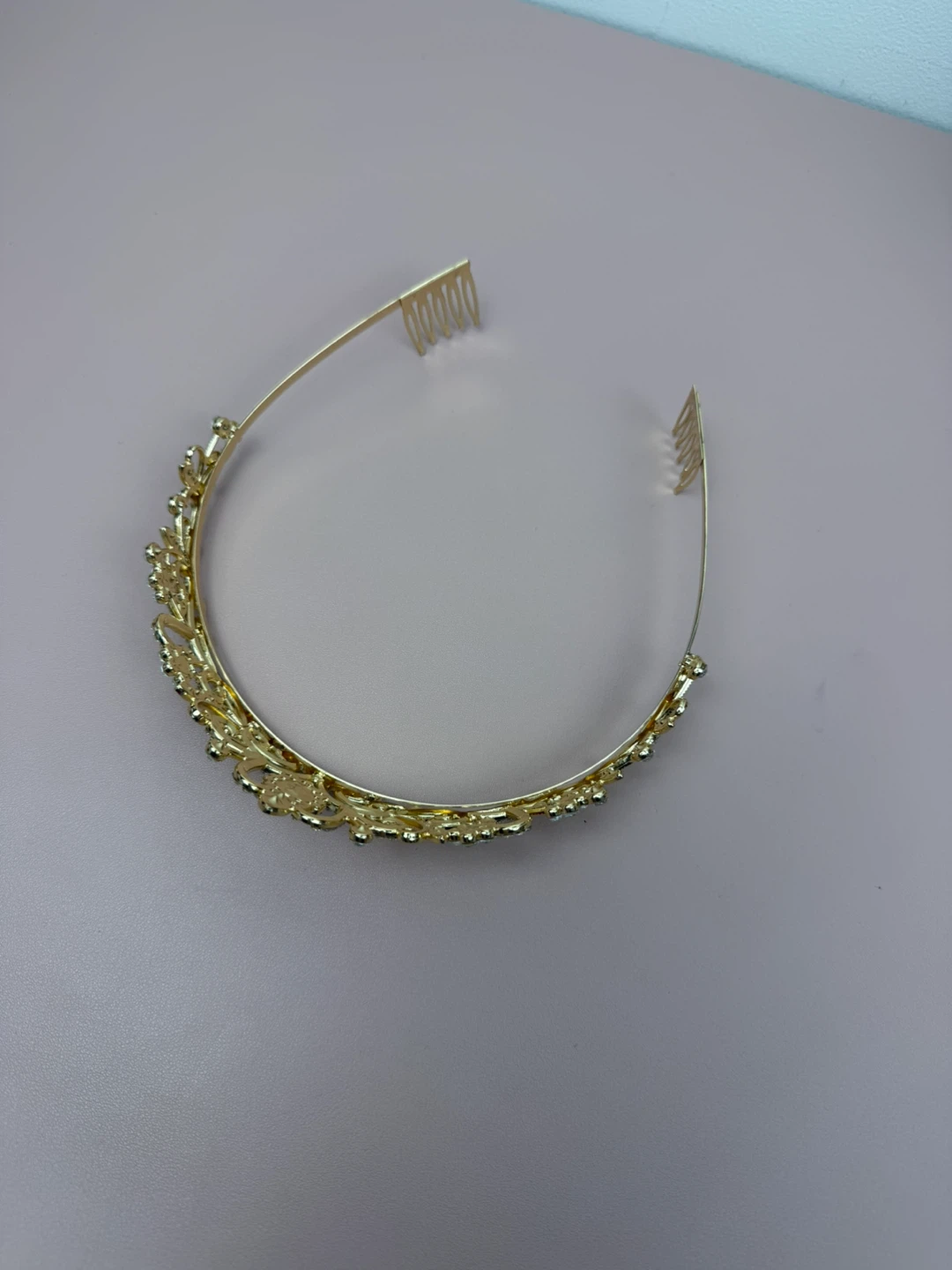 Gold Crystal Tiara Crown 🥕 - photo 4
