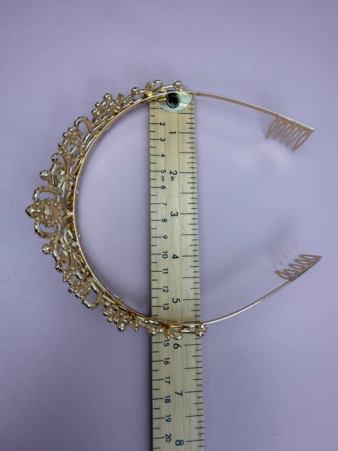 Gold Crystal Tiara Crown 🥕 - photo 5
