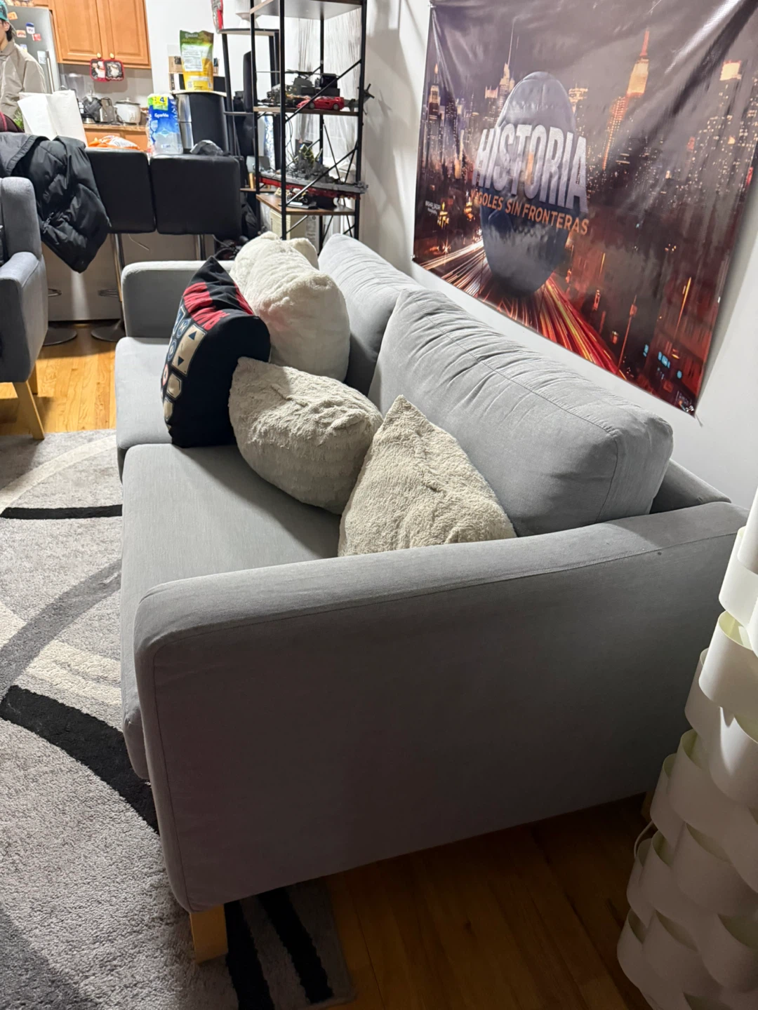 Grey IKEA Sofa - photo 2